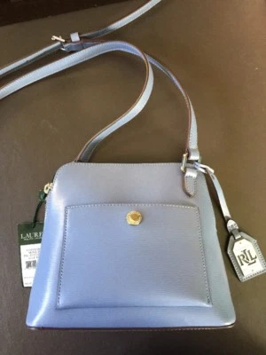 LAUREN Ralph Lauren Womens Blue Mist Newbury Bailey Dome Crossbody - Image 1 of 4