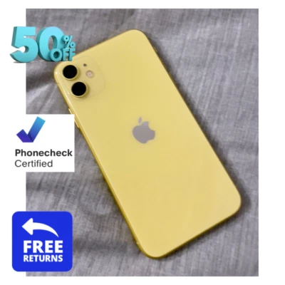 Smartphone Apple iPhone 11 64GB 128GB preto amarelo roxo desbloqueado Verizon AT&T - Imagem 1 de 4