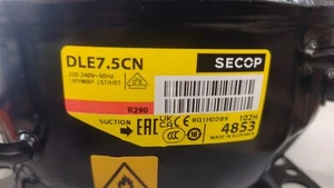 COMPRESSORE SECOP DLE7.5CN R290 LMBP 7,48CC - Imagen 1 de 1