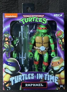 Teenage Mutant Ninja TURTLES IN TIME action figure RAPHAEL videogame NECA TMNT - Foto 1 di 2