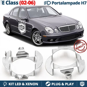Coppia ADATTATORI montaggio KIT LED H7 PER CLASSE E W211 02-06 Portalampada - Foto 1 di 8
