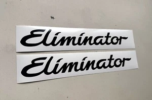 Juego de 2 calcomanías adhesivas de vinilo de colección para barco eliminador - Imagen 1 de 3