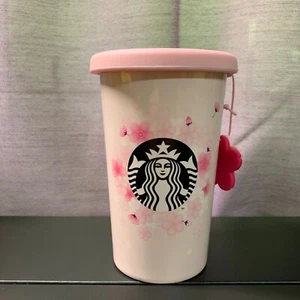 Starbucks Korea 2019 Cherry Blossom SS Mercury Tumbler 355 ml 12 oz Limited - Imagen 1 de 10