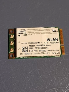 Intel Wireless Wifi Link Model# 4965AGN MM1 300 mbs - Picture 1 of 2