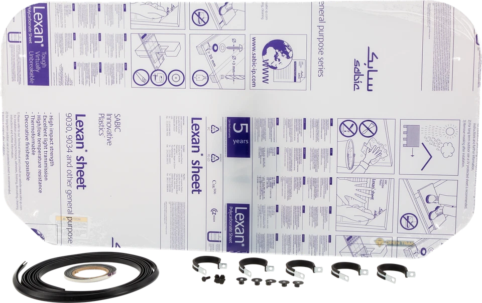 OPEN TRAIL 2005-2016 KAF 400 Mule 600 Kawasaki REAR WINDSHIELD CLR KAW MULE 600 - Image 1 of 1