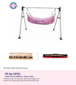 indian style Baby cradle Ghodiyu 4 feet square portable foldable free shipping - Picture 1 of 4