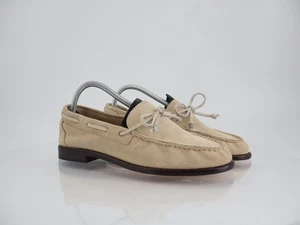 Rag & Bone Carter Bootshalbschuhe Damen Größe 41 11 Beige Wildleder Slipper Schuhe Flach - Bild 1 von 12