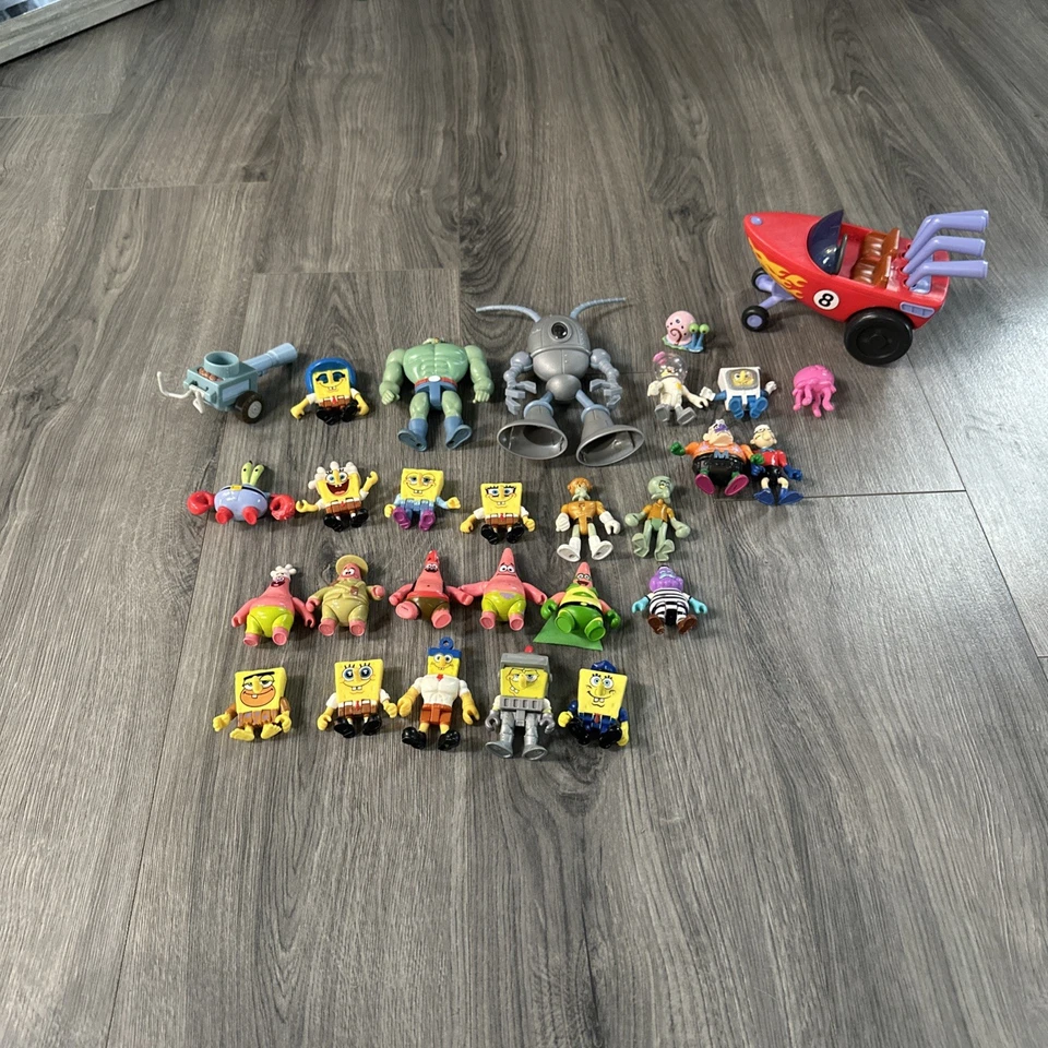 Action Figure Lot SpongeBob Square Pants Toys Collectibles - Image 1 of 4