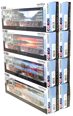 Corgi 1/50 CC13799 - 8x Scania R Highline Walking Floor Trailer Trucks - Malcolm - Image 1 of 4