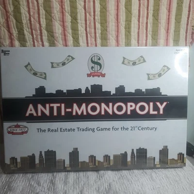 Anti-Monopoly Finance Board Game University Games 2009 New Sealed - Image 1 of 4