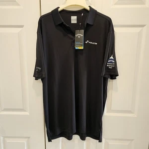 Callaway Opti-Dri Herren XL Schwarz Poloshirt Holcim Mitarbeiter Logo NEU Neu mit Etikett - Bild 1 von 9