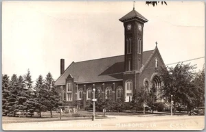 MILFORD, Iowa RPPC Photo Postcard "CATHOLIC CHURCH" Street View - 1940 Cancel - Picture 1 of 2