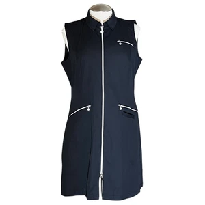 Vestido de golf Daily Sports Sweden azul marino glamuroso sin mangas con cremallera frontal - Imagen 1 de 11