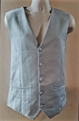 Men's Light Sky Blue  Tuxedo Vest Wedding, Prom Formal Occasion Vest Size 3XL - Image 1 of 4