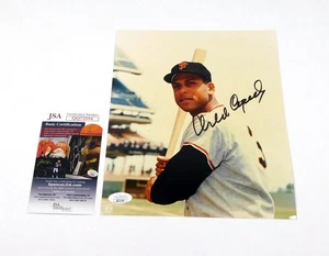 Foto firmada por Orlando Cepeda 8 x 10 color pose #1 Giants JSA automática 203422 - Imagen 1 de 3
