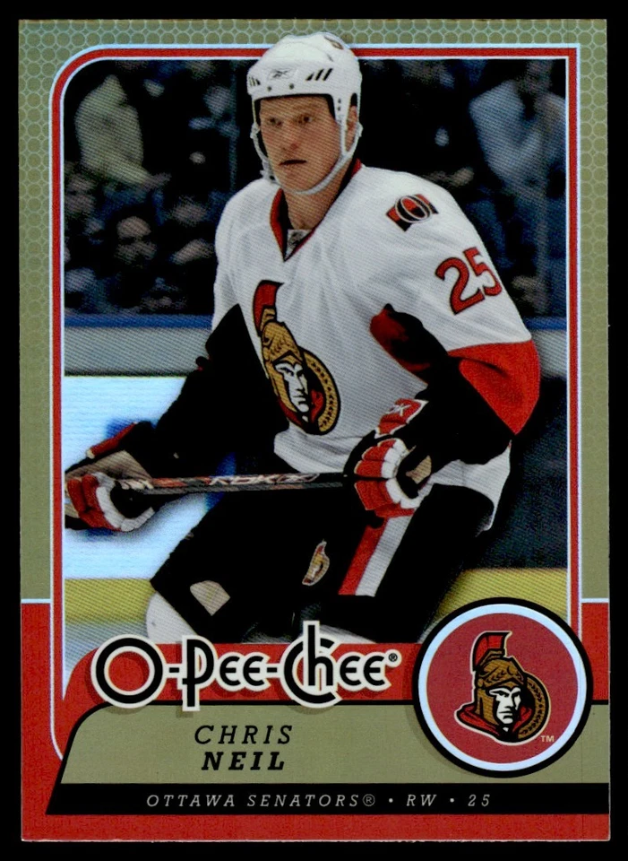 2008-09 O-Pee-Chee Gold Chris Neil Ottawa Senators #320 - Image 1 of 2