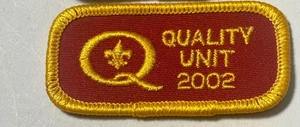 BOY SCOUT BADGE--QUALITY UNIT 2002 - Picture 1 of 1