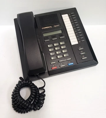Comdial Impact 80125-GT Phone MZ122 Black Corded Desk Telephone - Image 1 of 4