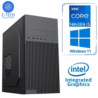 Desktop Computer Office PC Intel Core i5-14400 16GB DDR4 2TB NVMe SSD Windows 11 - Image 1 of 4