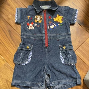 Mono mameluco vintage Disney Baby Winnie the Pooh & Friends talla 12/18 meses - Imagen 1 de 6