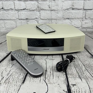 Bose Wave Radio II Ivory Clock Radio Two Remotes Compact AM/FM Shelf Stereo - Picture 1 of 9