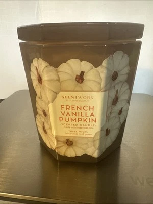 Vela calabaza vainilla francesa Scentworx de Harry Slatkin 14,5 oz -NUEVA- Foto 1 de 3