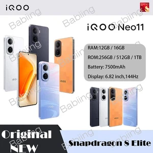 Vivo iQOO Neo11 5G Smartphone 6.82'' 144Hz Snapdragon 8 Elite 7500mAh 100W 50MP - Picture 1 of 42