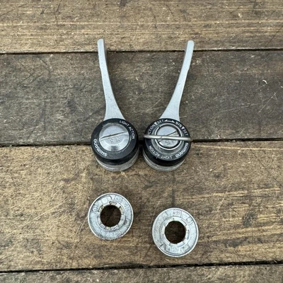 Shimano SL-S434 Light Action Down Tube Shifters 6 Speed SIS Braze Set 6s VIntage - Image 1 of 4