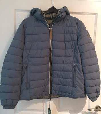 Damenjacke, Steppjacke, camel active, blau, Größe 46, abnehmbare Kapuze - Bild 1 von 4