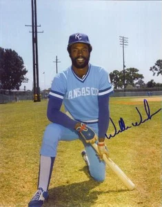Foto firmada por Willie Wilson 8x10 Kansas City Royals - Imagen 1 de 1
