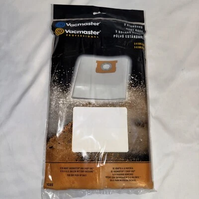 Bolsa de polvo estándar Vacmaster VDBS 5-6 galones paquete de 3 bolsas de vacío bolsa de tienda y otros Foto 1 de 3