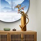 Bambus Blume Vase Tischplatte Dekoration Mehrzweck Handarbeit 5,9x2 Zoll für