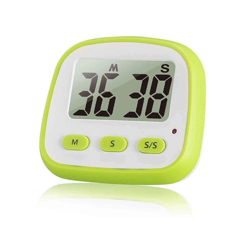 Digitaler Küchentimer Countdown/Count Up Timer mit Magneten LCD Display mit LED - Bild 1 von 1