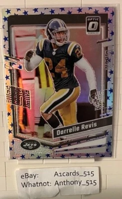 Darrelle Revis - 2023 Donruss Optic #152 - Blue Stars Prizm - New York Jets - Image 1 of 3