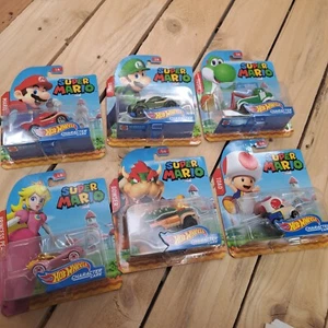 Hot Wheels Super Mario Character Car Collection Set Completo NUEVO (Set de 6) 2016 - Imagen 1 de 23