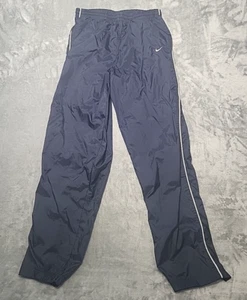 Vintage Nike Hose Herren Medium Navy Blau Track Windbreaker Gummibund - Bild 1 von 11