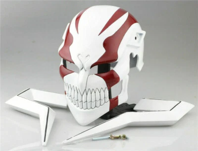 Máscara facial Bleach kurosaki Ichigo Tensa Bankai Juegos con disfraces Máscara de Halloween Casco utilería Foto 1 de 4