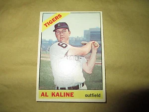 '66 Al Kaline card #410 ungraded,but in ex.cond,see pics for close ups - Foto 1 di 2