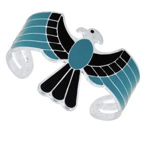 $55 Lucky Brand silver tone eagle cuff bracelet LC 301 - Picture 1 of 7