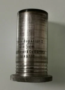 Objektiv Kinon Superior 1 F=5 cm Nr. 49707 Hugo Meyer & Co Görlitz Germany - Picture 1 of 12