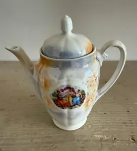 Vintage Italienische Keramik Kaffeekanne um 900 Società Ceramica Italiana - Bild 1 von 6