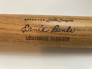 Vintage Ernie Banks 125J Louisville Slugger 30 inch Wood Bat Original Powerized - Picture 1 of 12