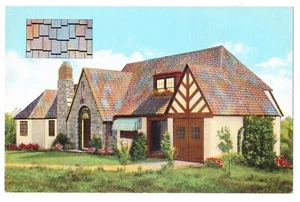 1942 Peoria, ILL. Roofing Co. Advertising Thatched Roof/ Siding - Picture 1 of 2