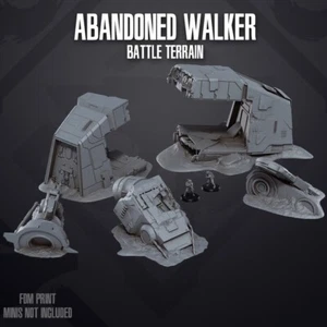 Crashed Imperial AT-AT Walkler Terrain Impreso en 3D Star Wars Legión Escala 1:46 - Imagen 1 de 1