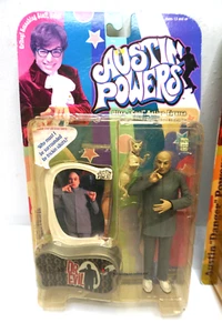 VINTAGE AUSTIN POWERS ACTION FIGURE DR EVIL VOICE CHIP BASE MCFARLANE 1999 MIP - Picture 1 of 3