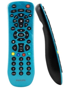 Philips SRP2013G/27 Teal Universal Remote 3 Device Remote Control Roku - Picture 1 of 6