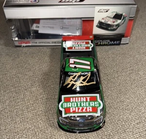 Camion Ryan Preece firmato 1:24 2021 Hunt Brothers colore pizza cromato NASCAR COA - Foto 1 di 4