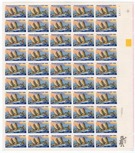 Scott #2080 Hawaii Sailing Sheet of 50 Stamps - MNH #4 - Picture 1 of 2
