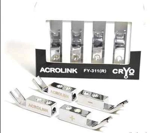 4x Altavoz de alta fidelidad enchapado en rodio cable enchufe conector pala - Imagen 1 de 5