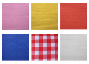 ASSORTED COLOR FLANNEL-BACKED VINYL TABLECLOTH HEAVY DUTY, ALL SIZES- FREE SHIP